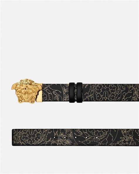 versace reversible baroque belt|La Medusa Barocco Reversible Belt 4 cm Print .